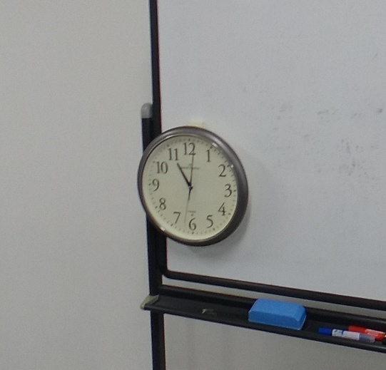Successful example of clock (target out of reach)